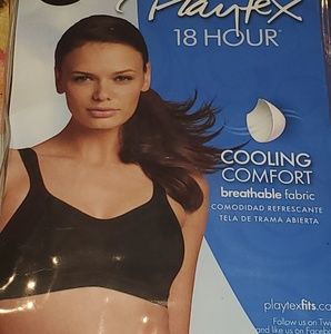 42 DD Black 18 Hour Playtex Bra Wirefree